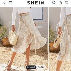 SHEIN WRAP SKIRT